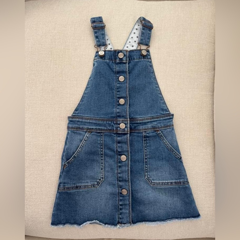 Mini Boden Denim Jumper overalls 5-6